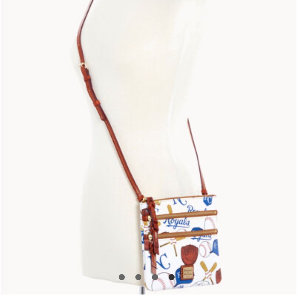 Dooney & Bourke Kansas City Royals NS Triple Zip Crossbody Bag - Picture 5 of 8